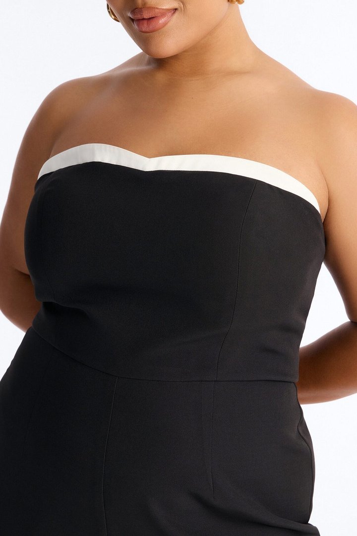 Hana Strapless Jumpsuit - Black