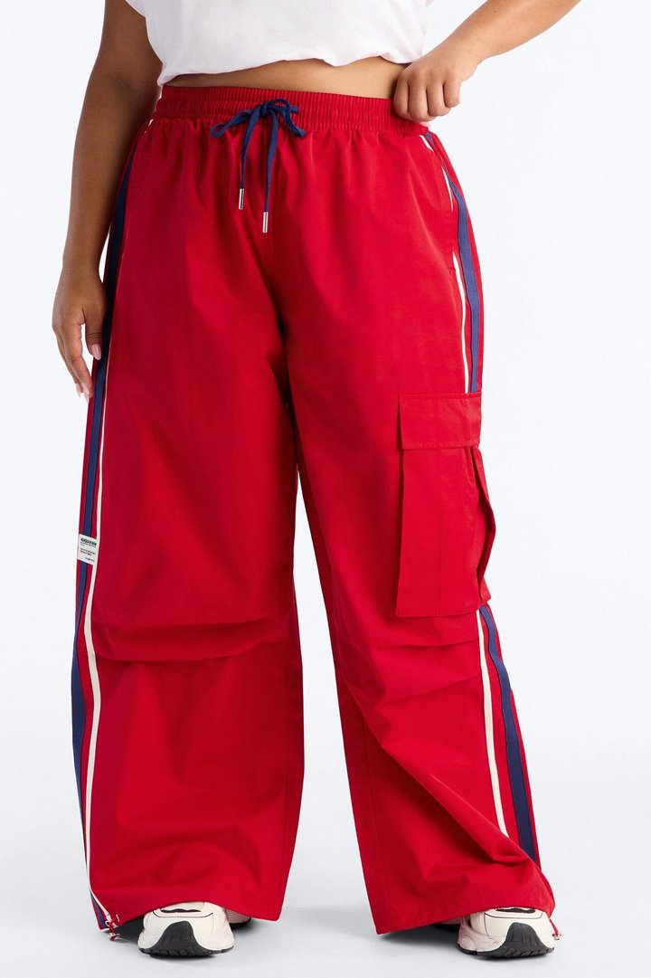 What She Said Windbreaker Track Pant - Red