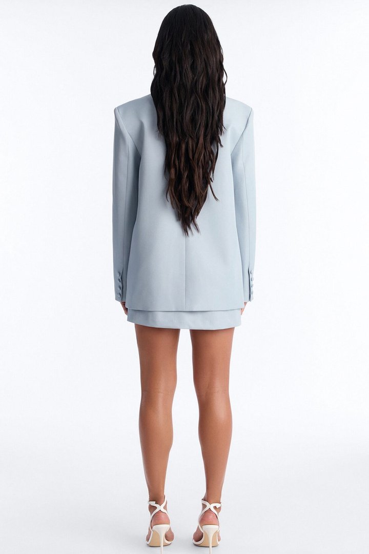 Eternal Muse Oversized Blazer - Light Blue