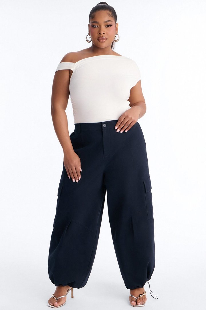 Aerin Mid Rise Cargo Jogger Pant 30″ - Navy