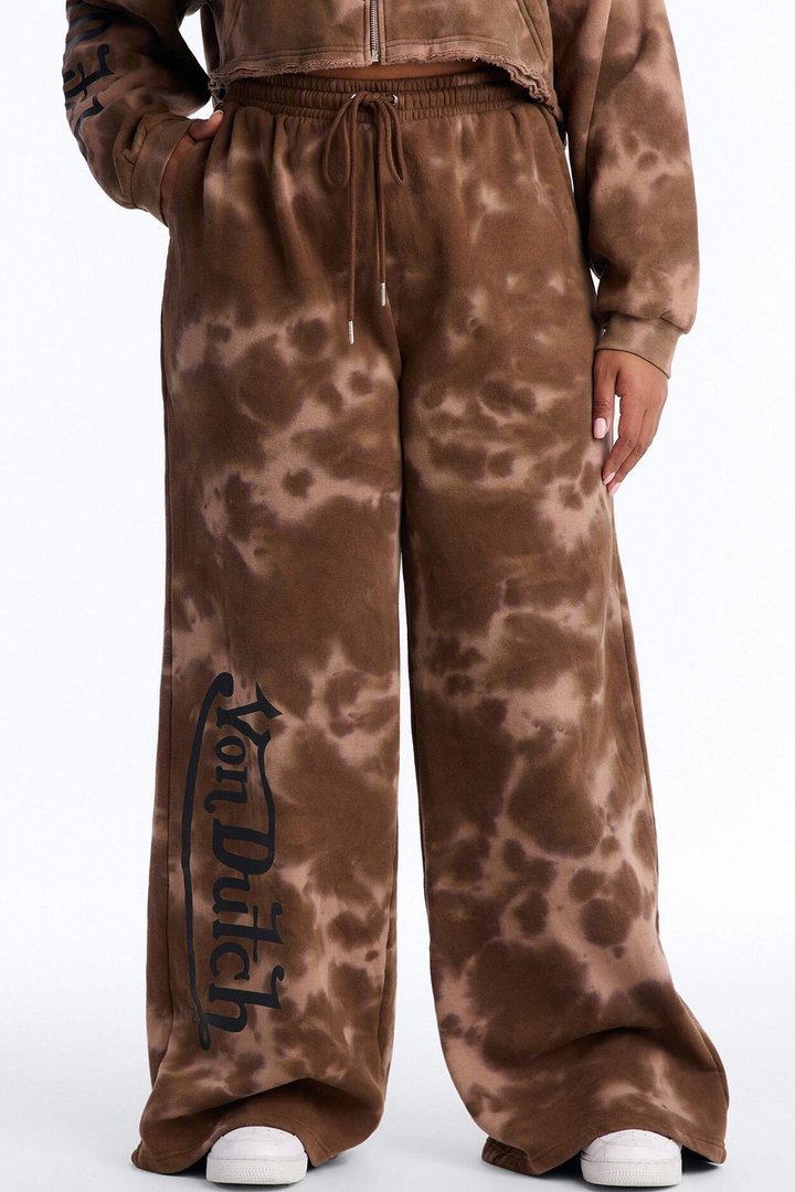 Von Dutch Ash Rider Washed Pants - Brown Combo