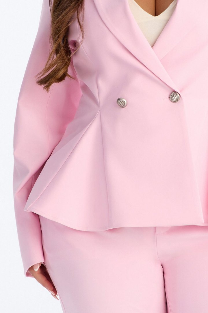 Mielle Peplum Blazer - Light Pink