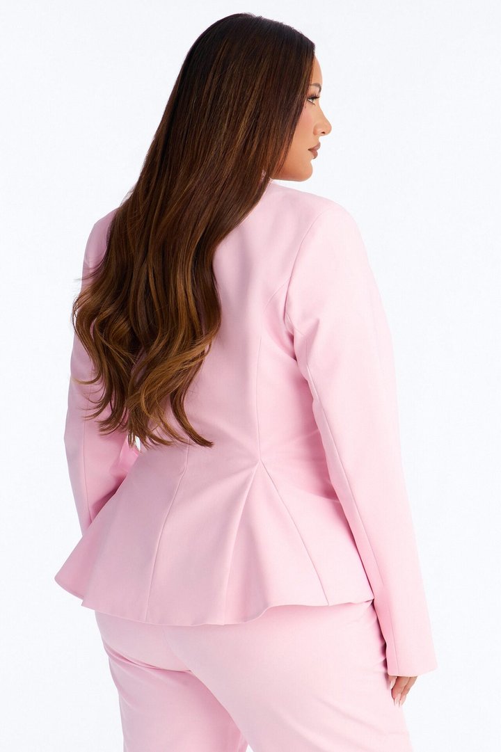 Mielle Peplum Blazer - Light Pink
