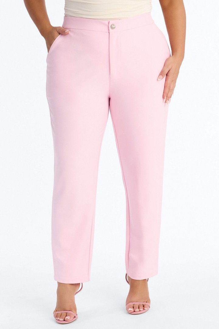 Mielle Skinny Trouser Pant - Light Pink