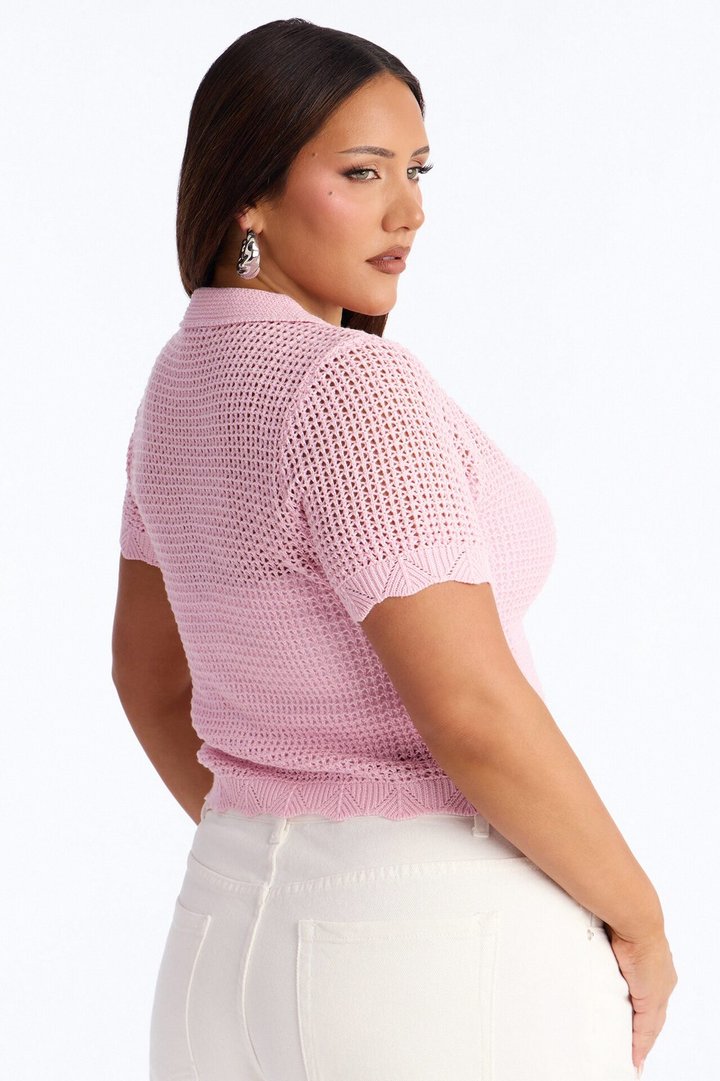 Jazzy Sweater Shirt - Pink