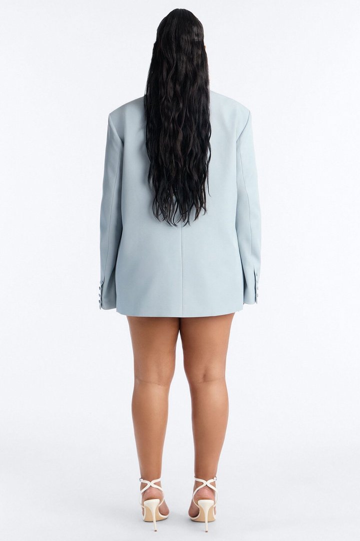 Eternal Muse Oversized Blazer - Light Blue