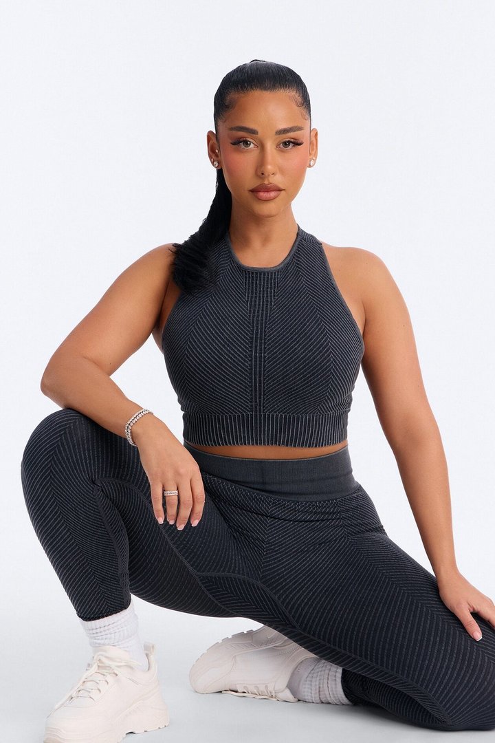 High Function Seamless Legging Set - Black