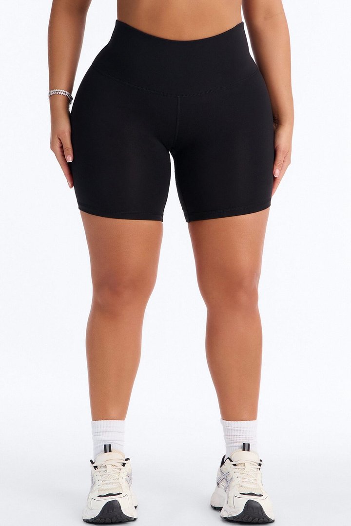 Myla Tricot Lounge Biker Shorts - Black