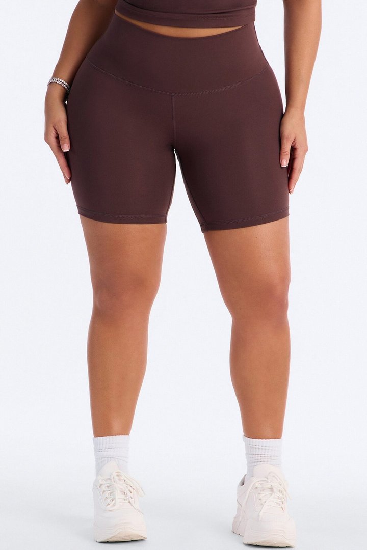 Myla Tricot Lounge Biker Shorts - Chocolate
