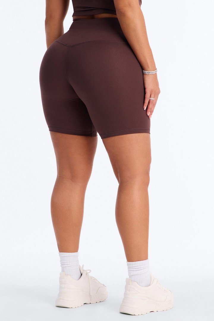 Myla Tricot Lounge Biker Shorts - Chocolate