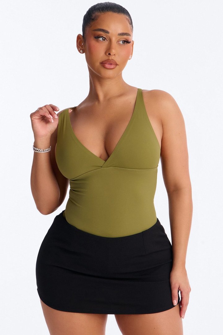 Yara Seamless Bodysuit - Olive