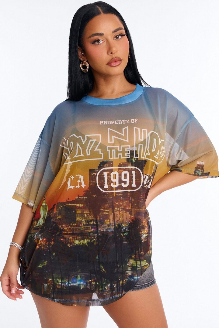 Boyz N The Hood Mesh Photoreal Tee - Multi Color