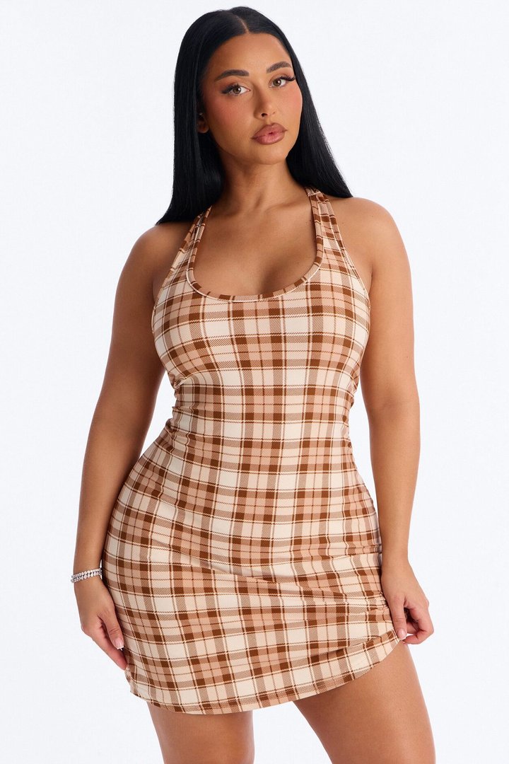 Coffee Time PJ Sleep Dress - Brown