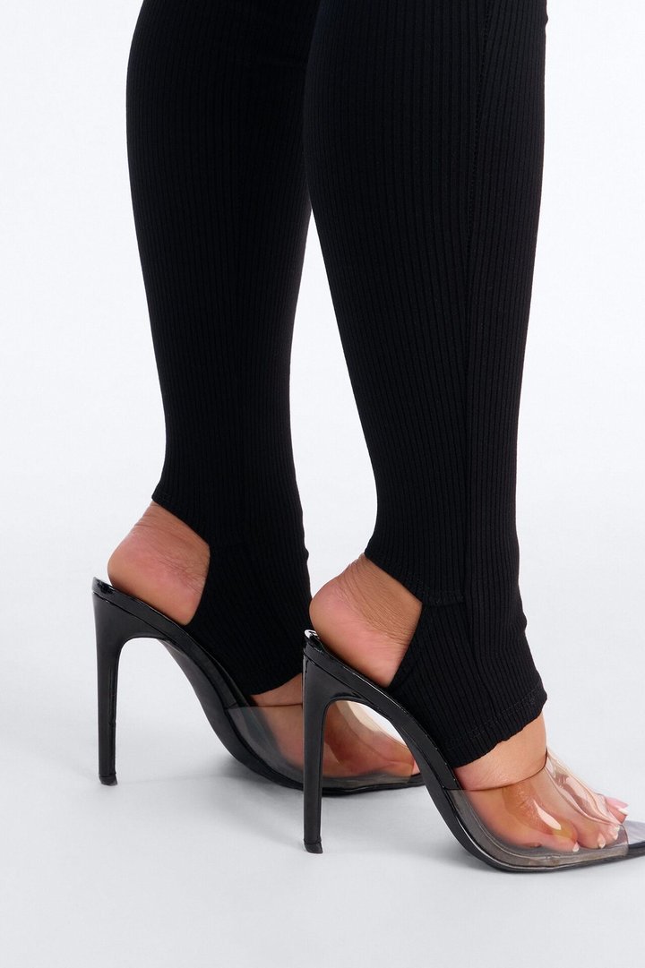 Simply Snatched Mock Neck Legging Set - Black