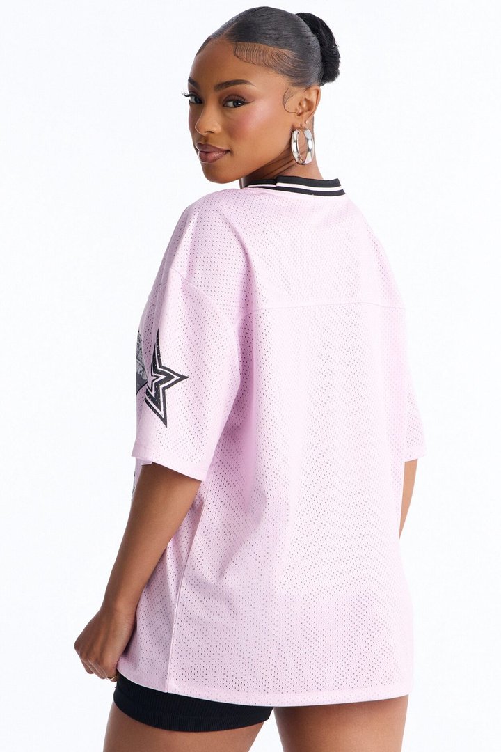87 Pretty Play Camo Short Sleeve Jersey - Pink