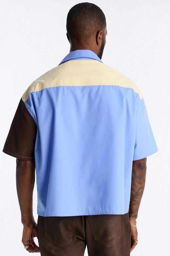 Boxy Retro Lane Button Up - Multi Color