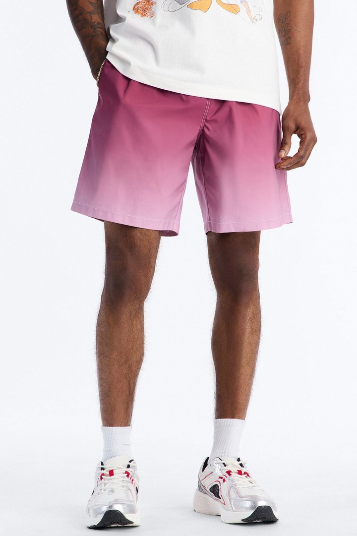 Relaxed Fade Away Ombre Short - Purple