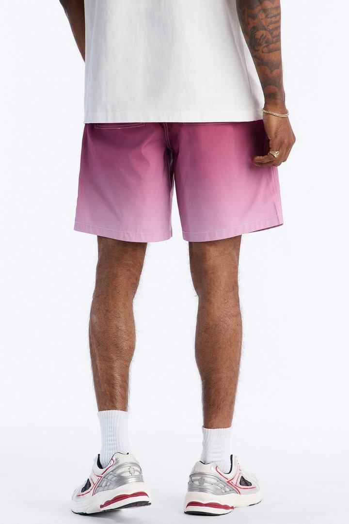 Relaxed Fade Away Ombre Short - Purple