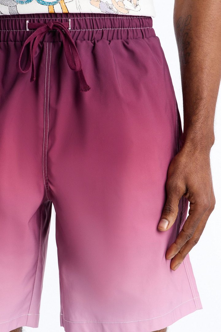 Relaxed Fade Away Ombre Short - Purple