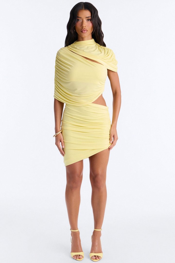 On My Terms Mini Dress - Yellow