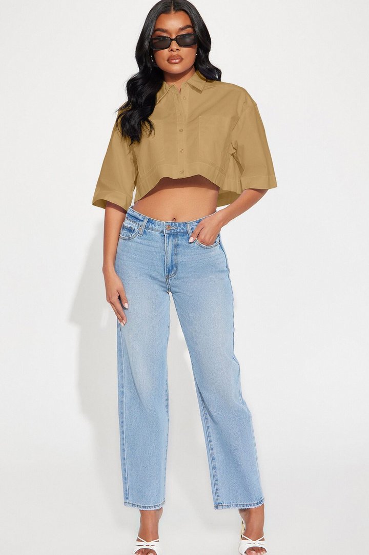 Busy Weekends Poplin Shirt - Khaki
