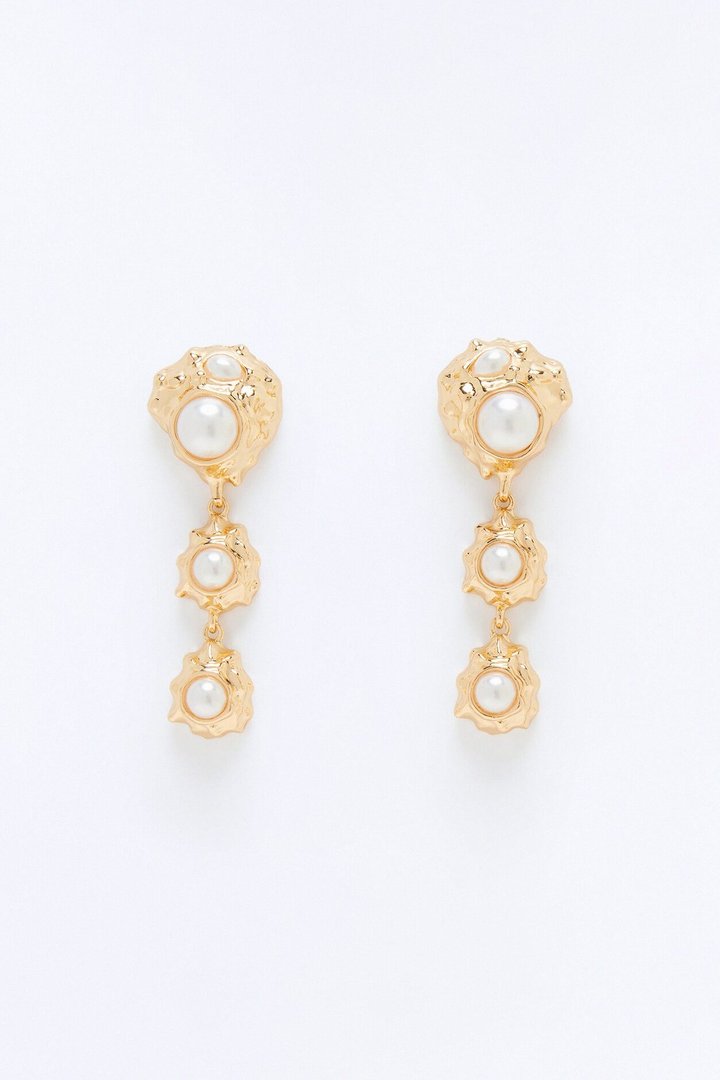 Just Out Hardware Drop Earrings - Gold