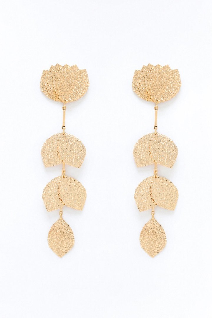 Eden Grace Drop Earrings - Gold