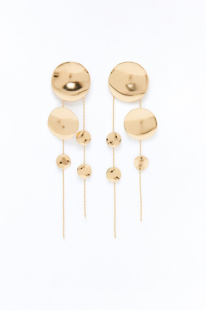 Hang Onto Me Drop Earrings - Gold