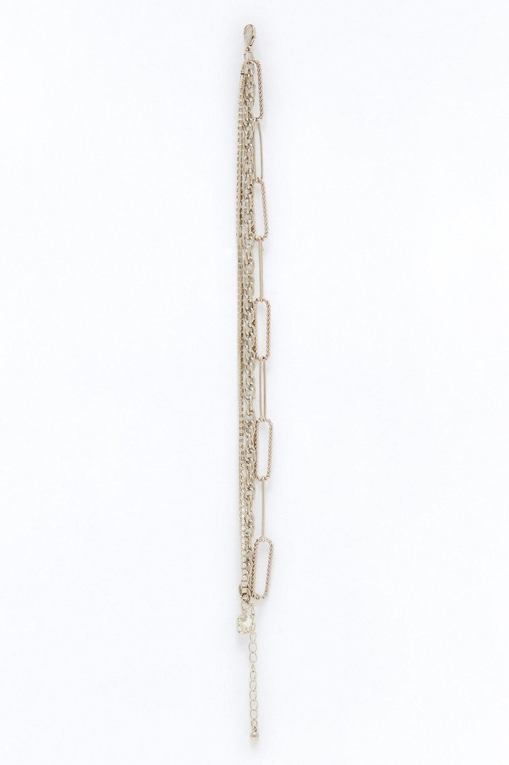 Pull Me Closer 3 Piece Anklet Set - Silver