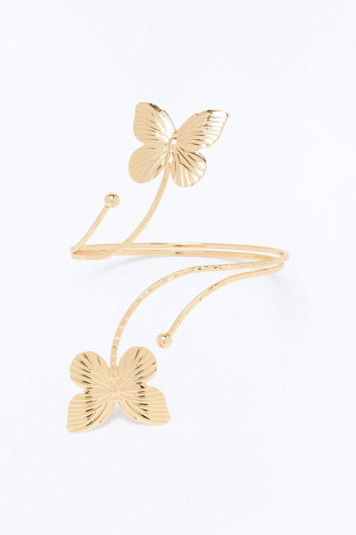 Mystical Butterfly Arm Cuff - Gold