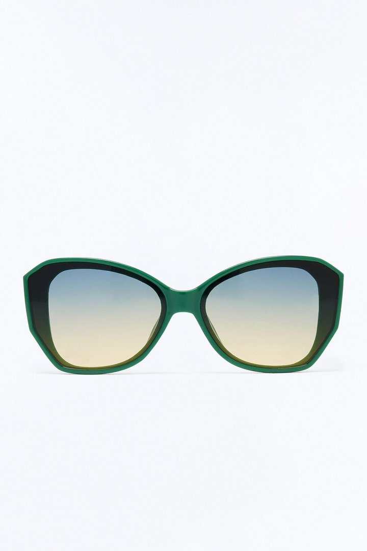 Fast Life Cat Eye Sunglasses - Green