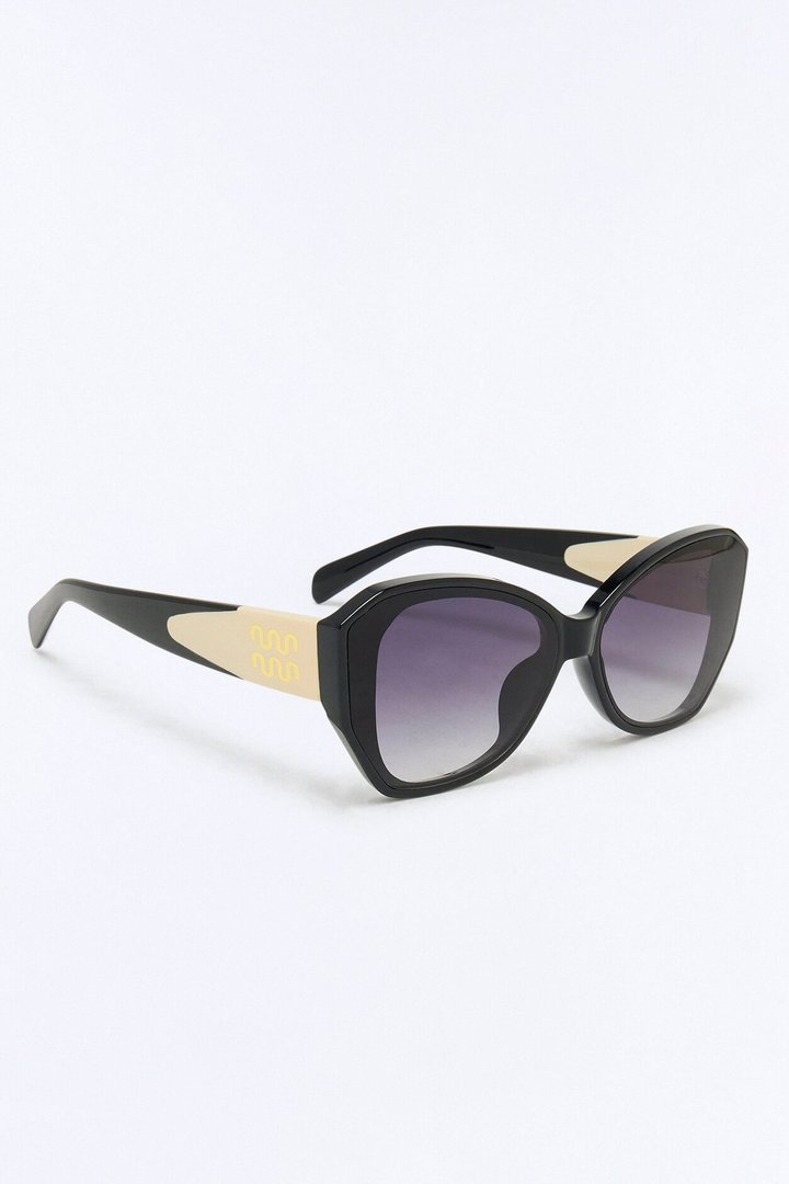 Fast Life Cat Eye Sunglasses - Black/combo