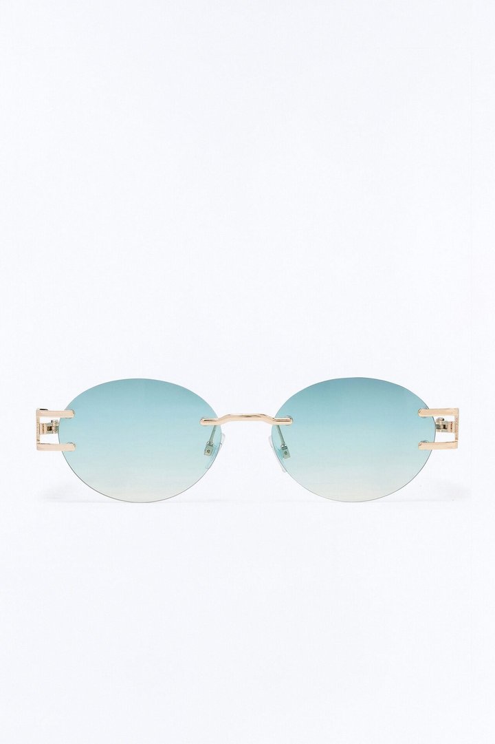 High Sky Round Sunglasses - Black/Blue
