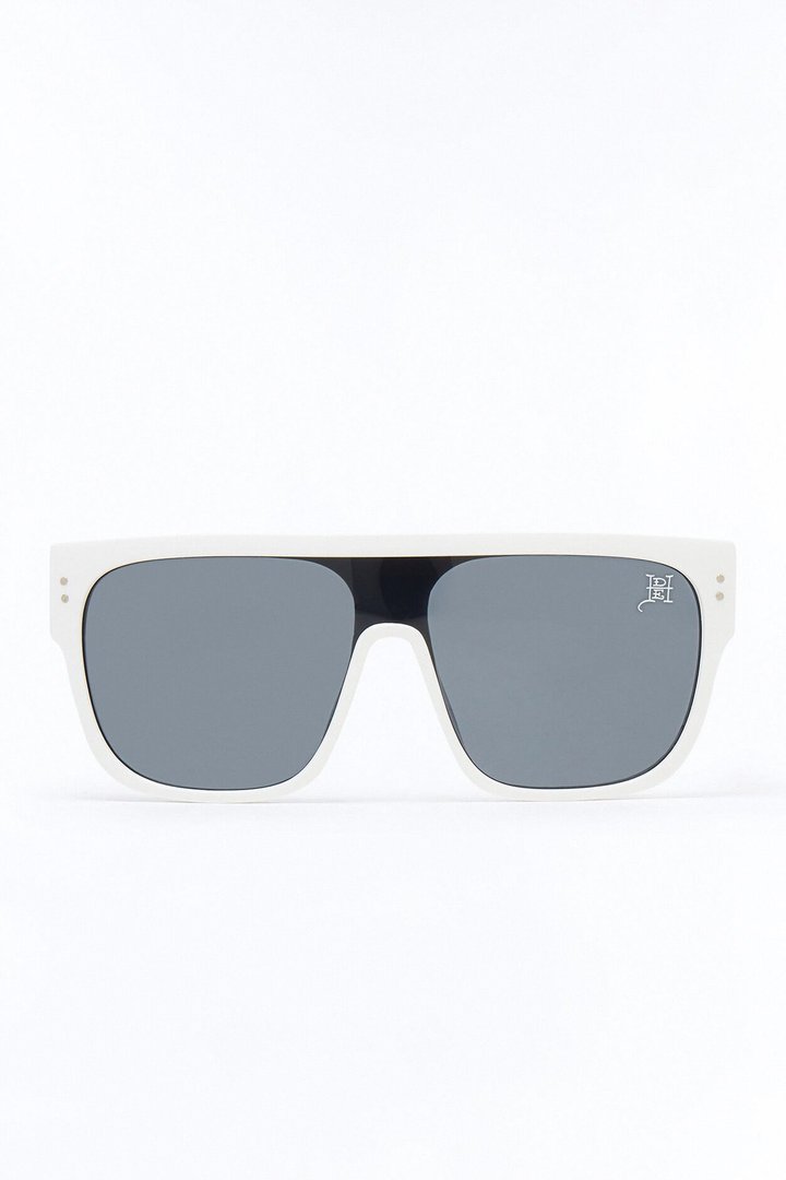 Future Tense Ed Hardy Shield Sunglasses - White