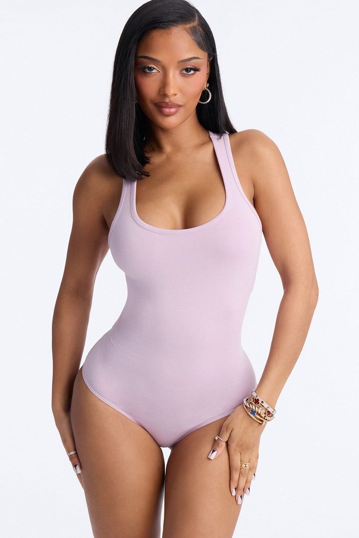 Divine Basic Tank Bodysuit - Lilac