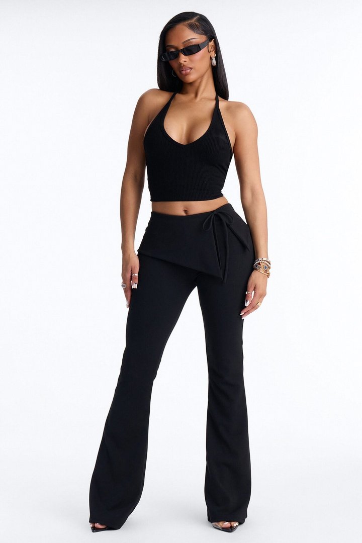 Kaia Low Rise Flare Pant 33″ - Black