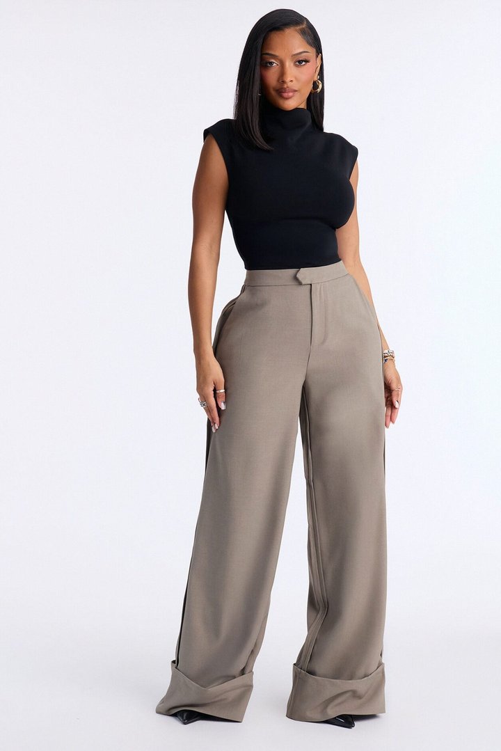 Executive Decisions Cuffed Trouser Pant 32″ - Olive