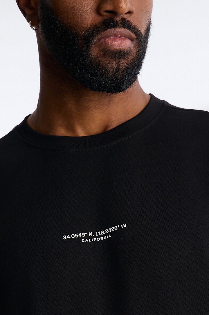 LA West Coast Short Sleeve Tee - Black