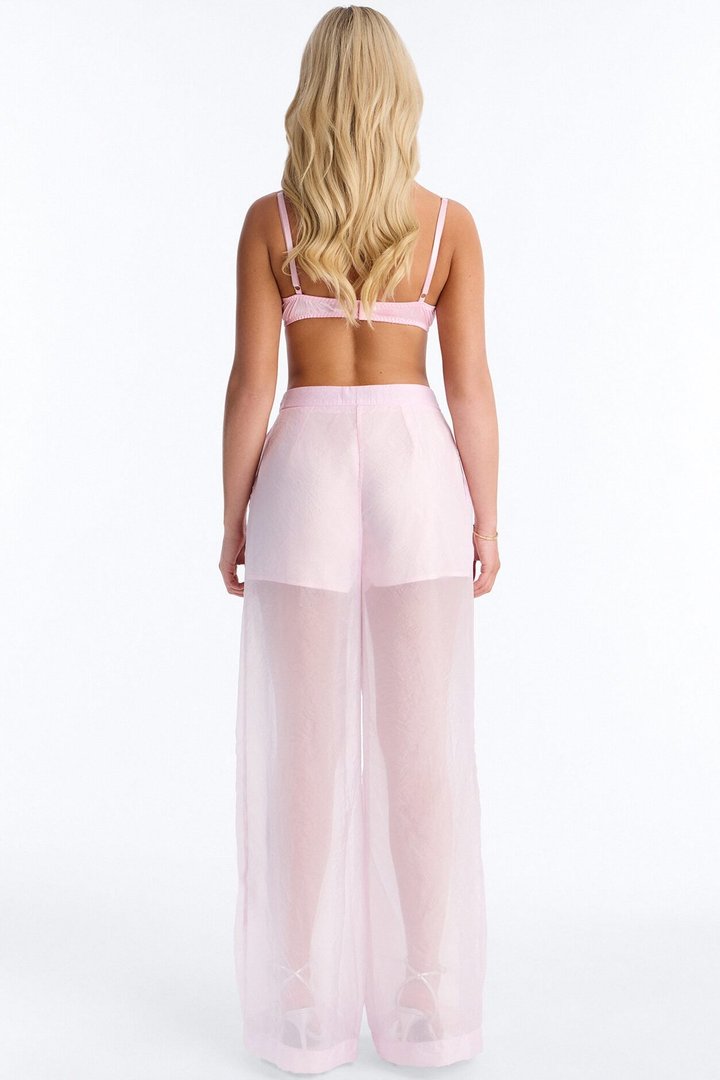 Blossom Organza Trousers - Light Pink