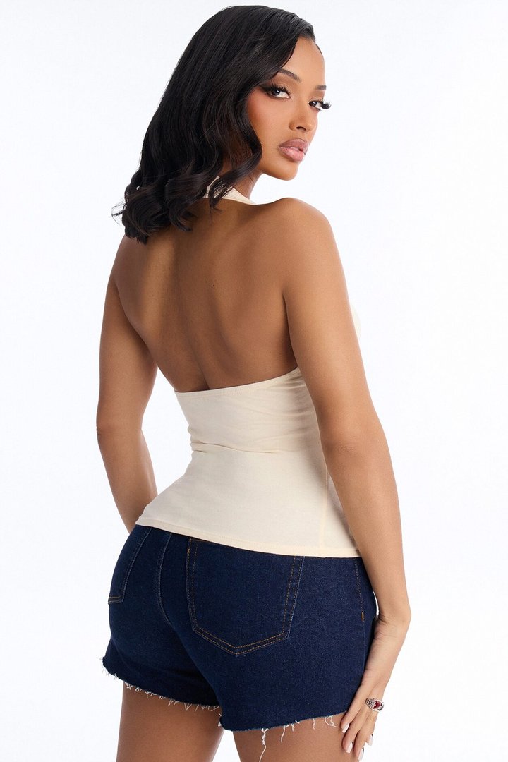 Day In The Life Halter Top - Natural