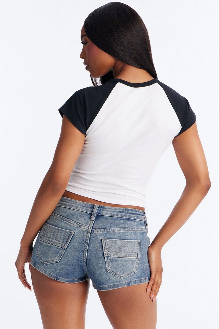 Barbie BHM Raglan Baby Tee - White