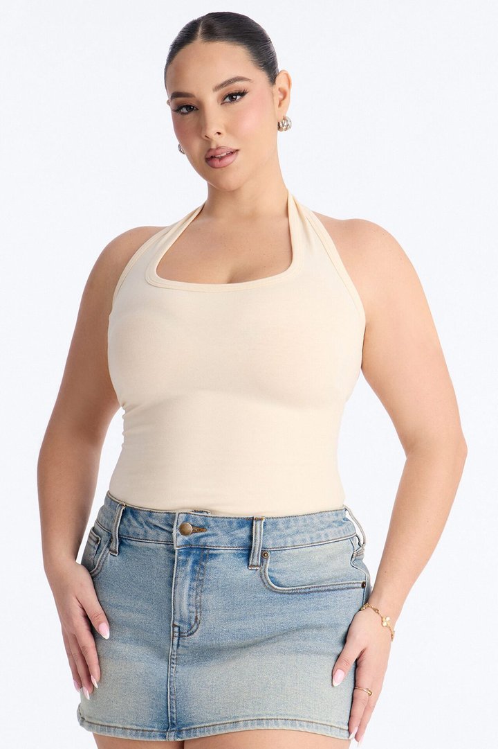 Day In The Life Halter Top - Natural