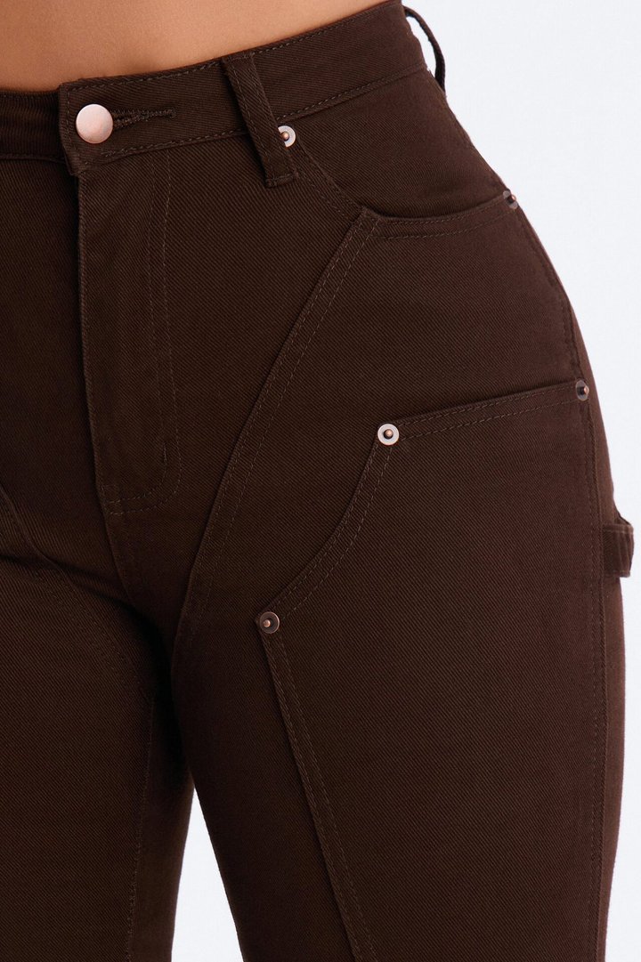 Sonia Utility Skinny Pant 29″ - Brown