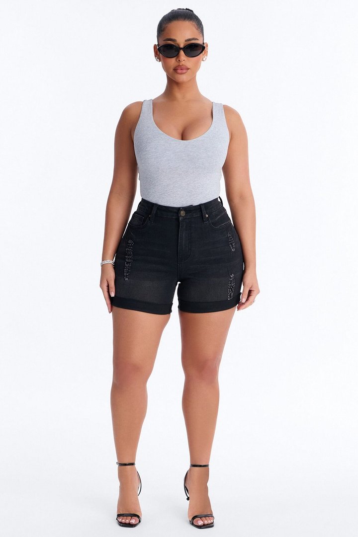 Savannah Double Lined Jersey Bodysuit - Heather Grey