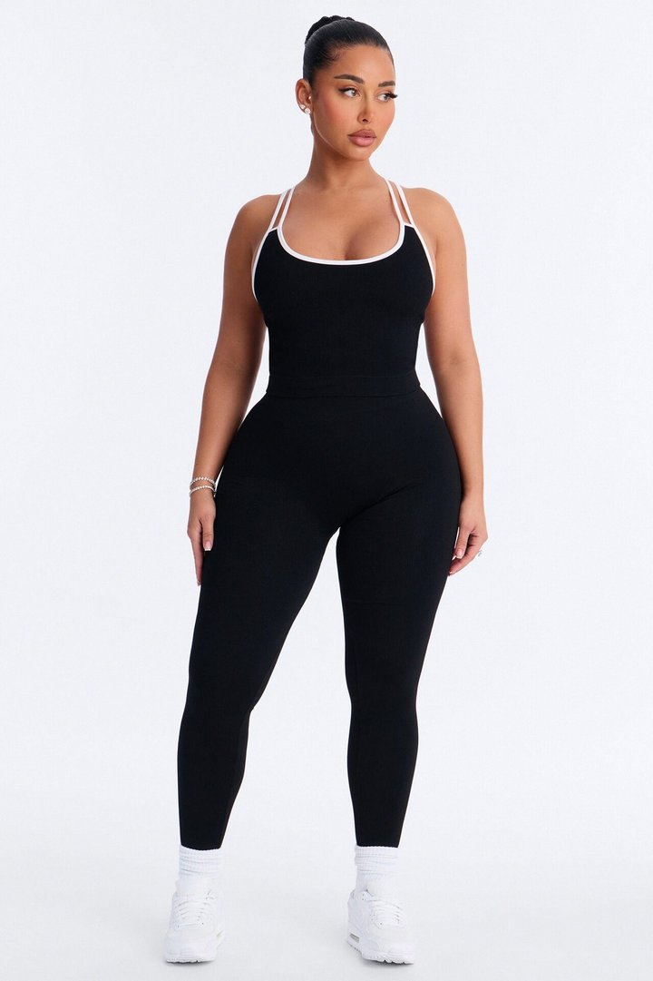 High Impact Seamless Legging Set - Black