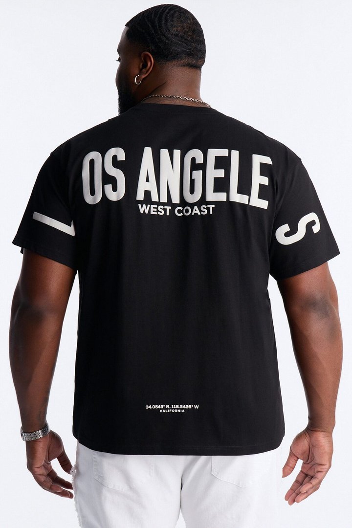 LA West Coast Short Sleeve Tee - Black