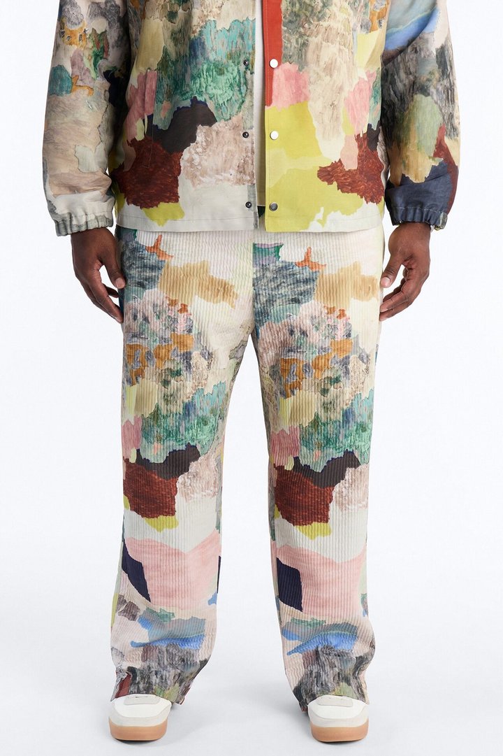Straight Painters Room Printed Pant - Multi Color