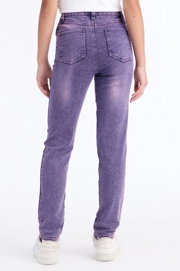Mini Out The Door Skinny Jeans - Purple