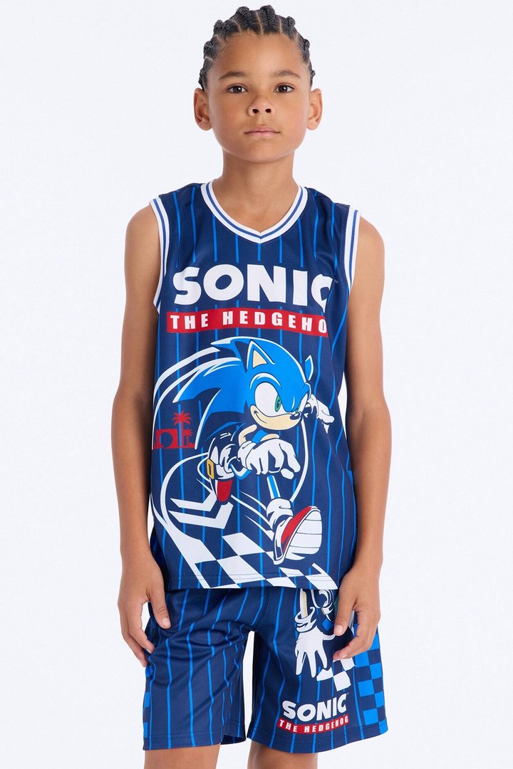 Mini Sonic Super Fast Short Set - Navy