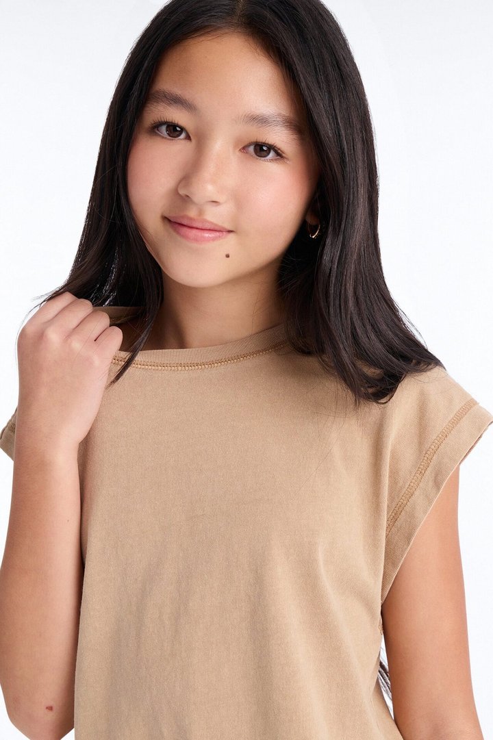 Mini True Exception Crew Neck Tee - Taupe